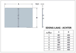 VERDELERKAST OPBOUW DIEP/LAAG - EDSNG-0